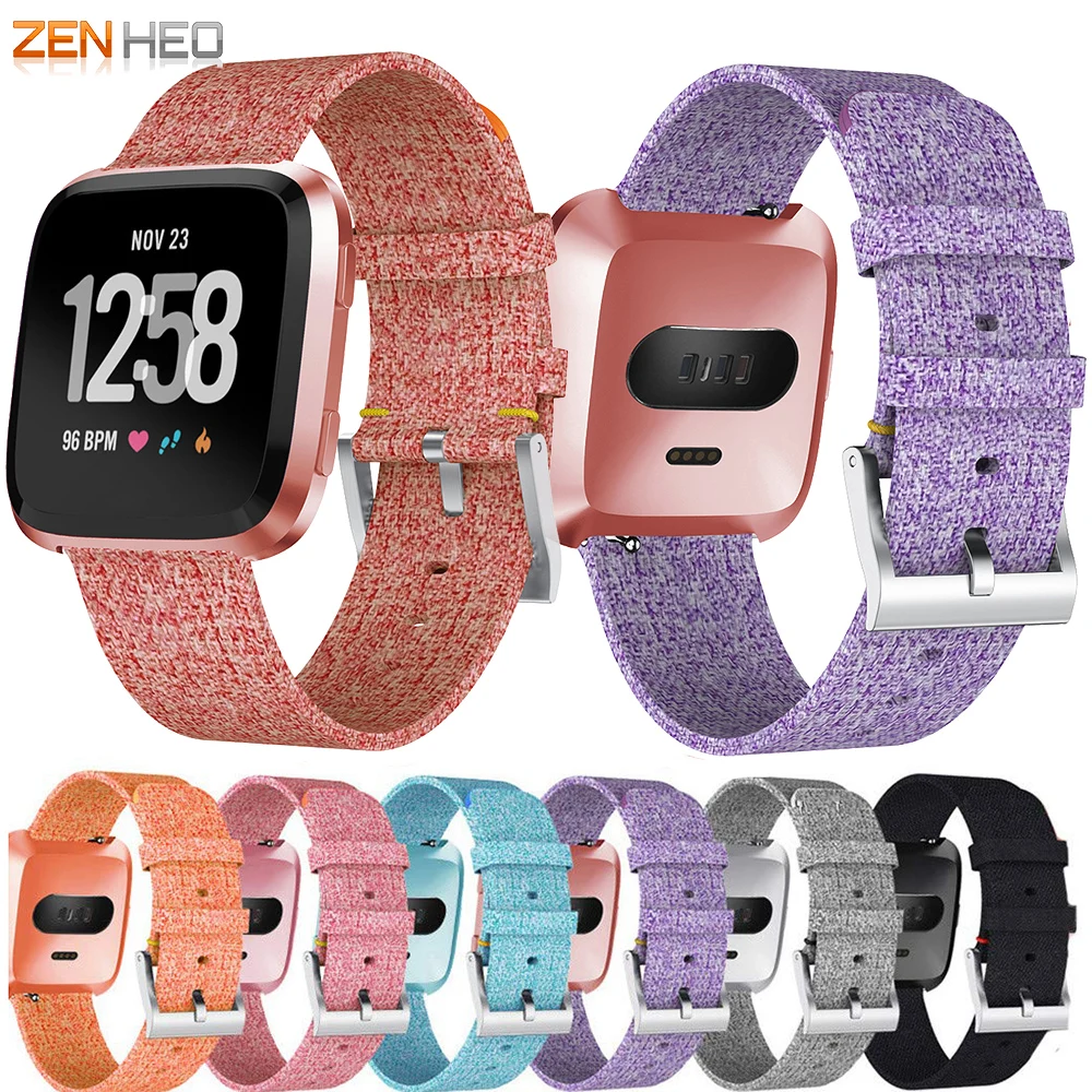 Холщовый ремешок для смарт-часов Fitbit Versa 2/Versa Lite | Электроника