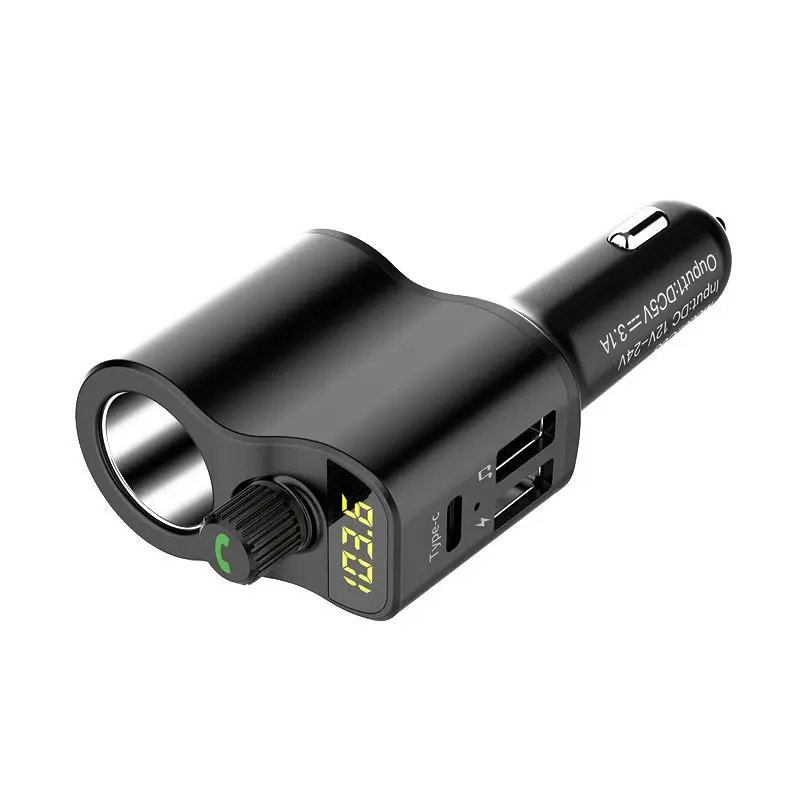 Новинка, 1 шт., Хит, 3USB автомобильное зарядное устройство, автомобильный mp3-плеер, Многофункциональный Bluetooth, fm-передатчик, приемник, автомобильный прикуриватель