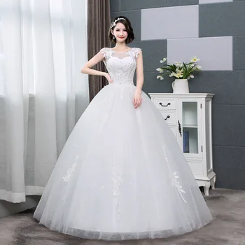 

1PCS Wedding Dress Xia Xia's New Deep V-neck Bride Wedding Dress Qidi Female Princess Dream Slim