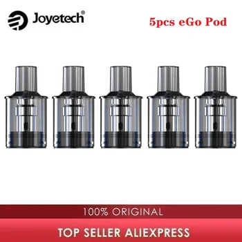 

5pcs NEW Original Joyetech eGo Pod 2ml Capacity E-cigarette Cartridge with 1.2ohm Coil Head MTL Vaping Pod for eGo Pod Kit
