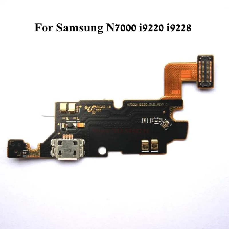 

Original USB Charging Dock Port Flex cable For Samsung I9220 N7000 I9228 Charger plug board with Microphone Replacement