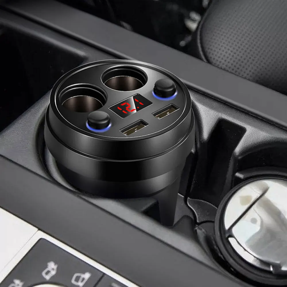 3.1a автомобильное зарядное устройство с двумя usb-портами, зарядное устройство для телефона с 2 гнездами для прикуривателя, для зарядки Gps Dvr