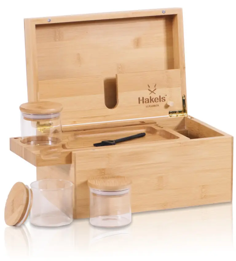 Boîte De Rangement En Bois À Verrouillage, Boîte Anti-odeur Naturelle Faite  À La Main, Boîte De Stockage D'herbes De Tabac Pour Accessoires De Pipe À  Fumer - Accessoires Pour Cigarette - AliExpress