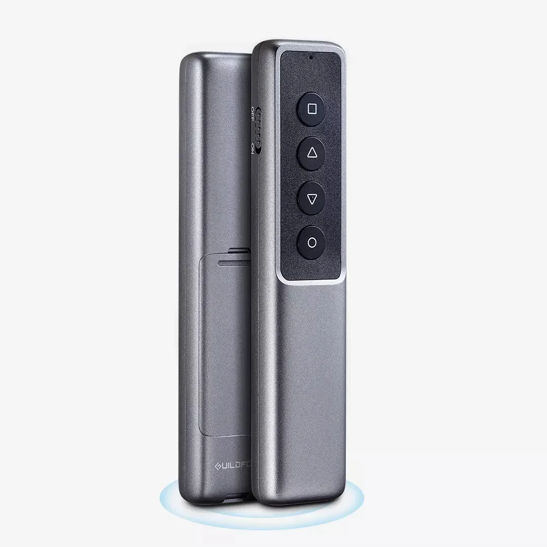 Серебристый Xiaomi MIjia GUILDFORD USB беспроводной ведущий лазерная указка PPT пульт дистанционного Указатель управления ручка для PowerPoint презентация учителя - Цвет: Серебристый