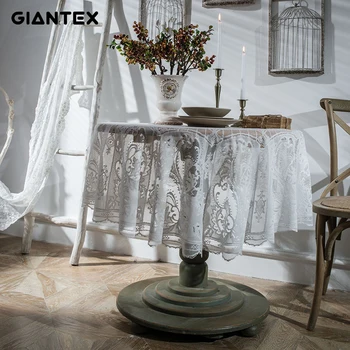 

GIANTEX Round Lace Tablecloth Nordic Table Cover Retro Table Cloth Decorative Coffee Cover Obrus Tafelkleed mantel mesa nappe
