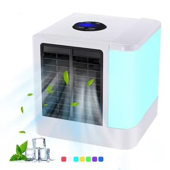 

Mini Air Conditioners Personal space Cooler Portable LED Table Fan Speed Ultra-Quiet Arctic Air Humidifier Purifier Room Cooling