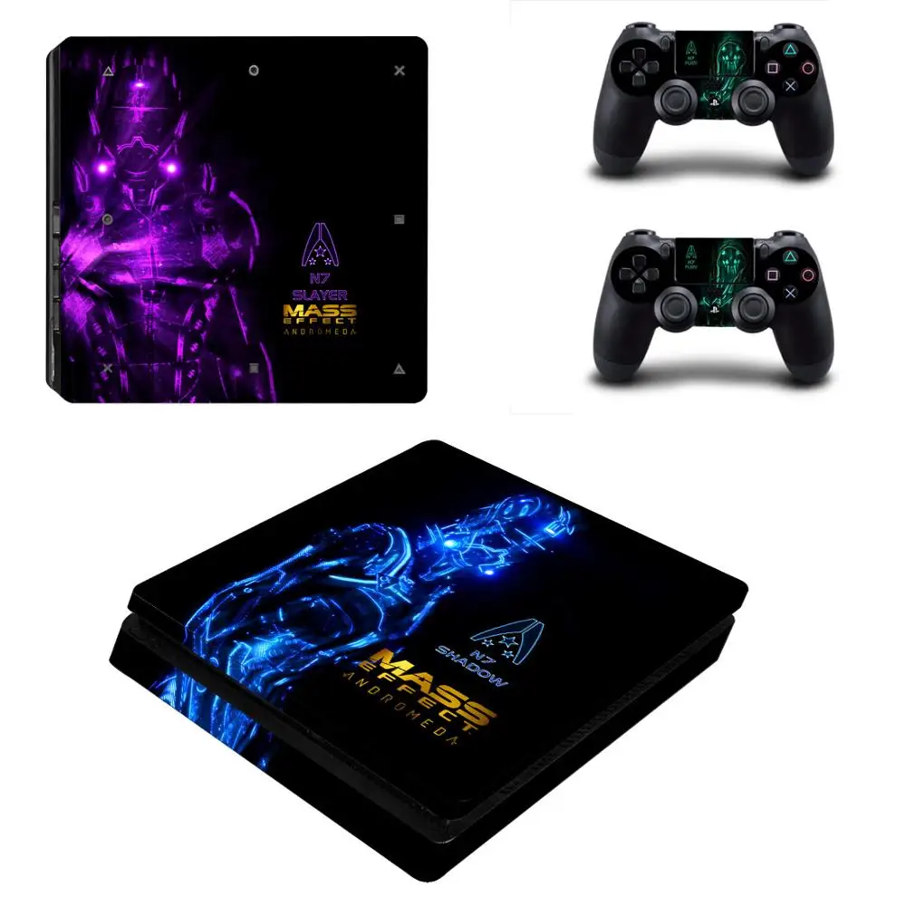 YSP4S-1139 Mass Effect PS4 Slim sticker s PS 4 Play station 4 Slim Skin sticker Pegatinas для playstation 4 Slim консоли и контроллера - Цвет: YSP4S-1139