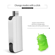 Беспроводной выход 720 p/1080 P HD для Airplay и Miracast, включает: 1* хост+ 1* антенна wifi+ 1* Руководство