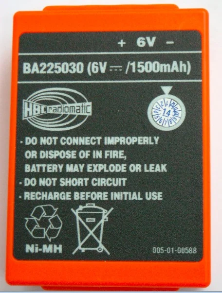 1500mAh Новая батарея дистанционного управления для HBC BA225030 225030 - Color: 1500mAh