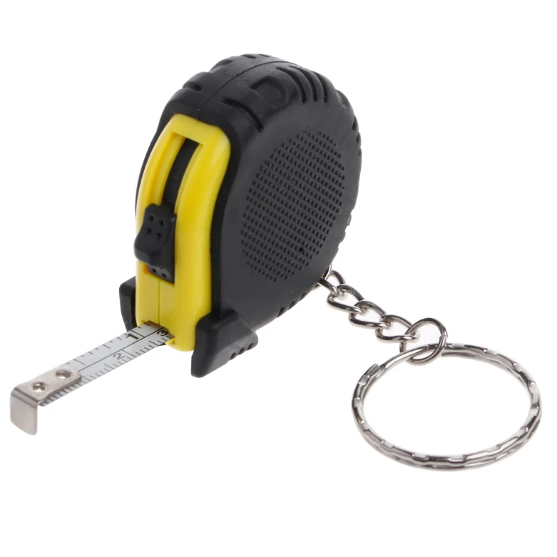 Retractable Ruler Tape Measure Key Chain Mini Pocket Size Metric