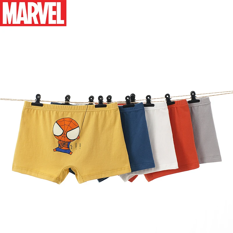 Marvel-Calzoncillos algodón para niños, ropa interior acogedora de dibujos animados Spiderman, 5 uds. - AliExpress Ropa de mujer