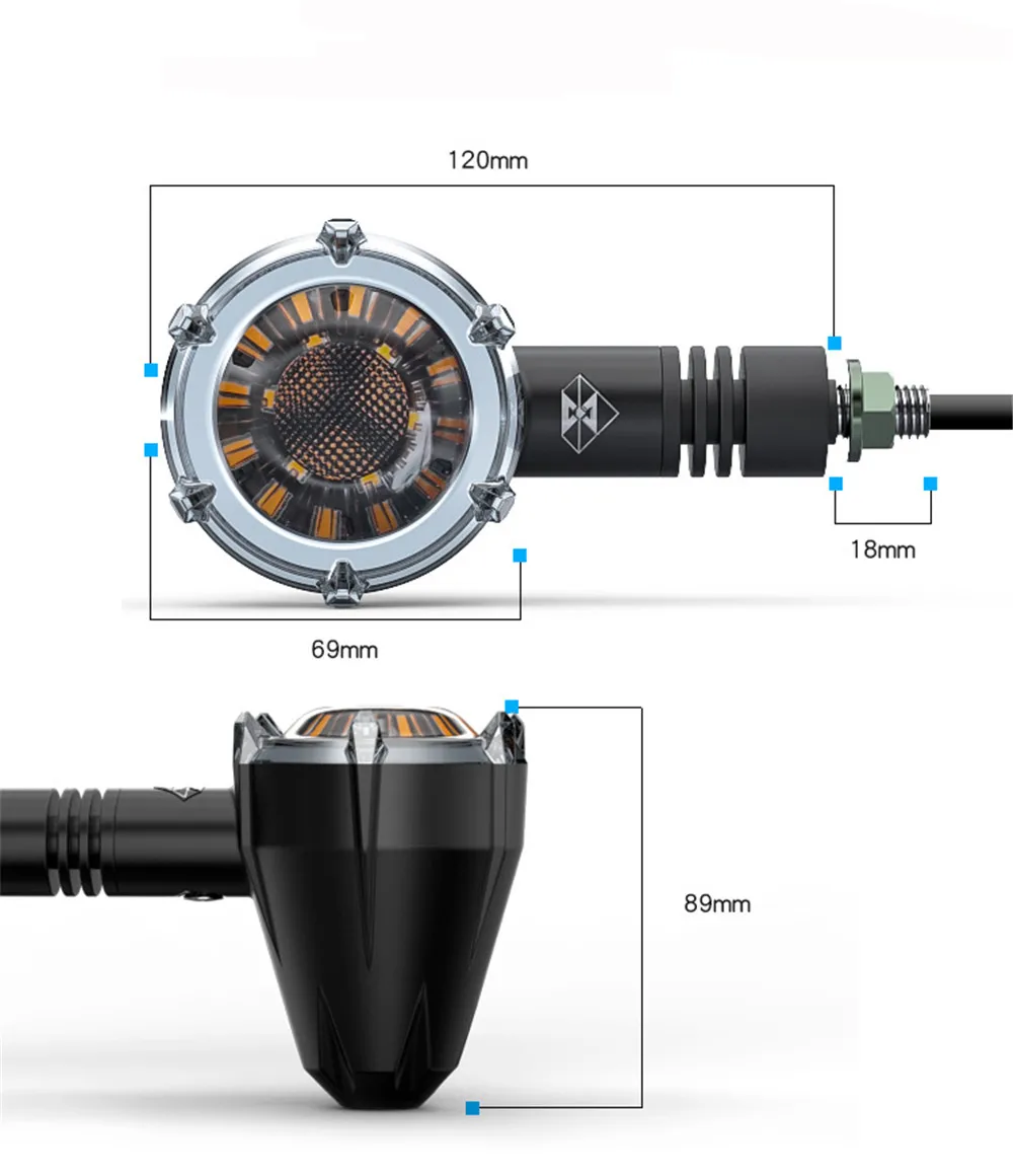 SPIRIT BEAST фонари указателя поворота мотоцикла модифицированный Водонепроницаемый светодиодный декоративный аксессуары сигнальные огни двигатели дневные ходовые огни