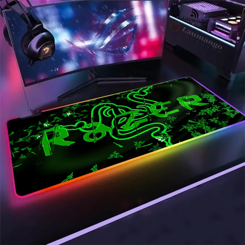 Razer Mouse Pad Design Rgb Mat Led Mousepad Large Gaming Accessories