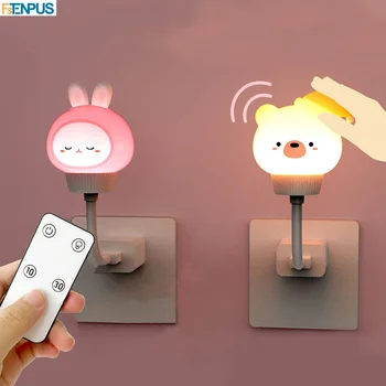 

Night Light Remote Control USB LED Night Lamp Bear Rabbit For Children's Night Light Baby Lights For Bedroom Decor Gift Bedside