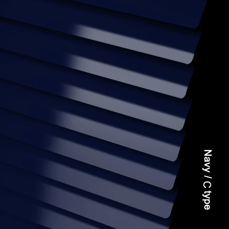Navy Blue Индивидуальные 25 мм планки алюминиевые оконные жалюзи УФ-доказательство бурения или без буровой системы затемненные венецианские жалюзи для украшения дома - Цвет: Navy Blue