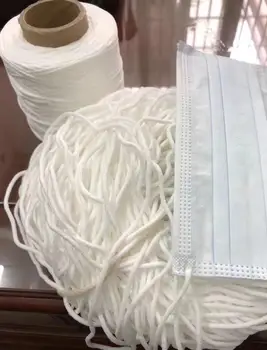 

100m/1000m Round/Flat Elastic Band Rubber Band 3mm Elasticity Strap Face Mask Rope for Face Mask