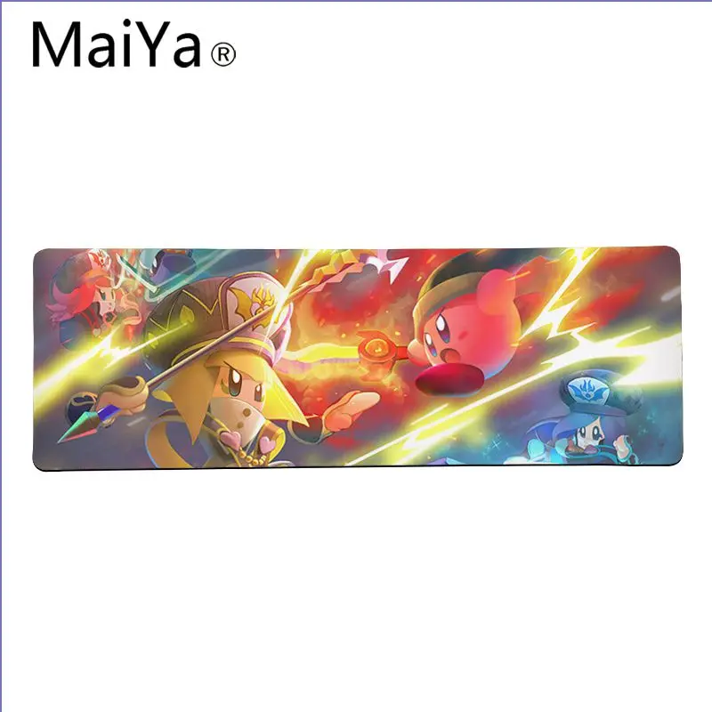 Lock Edge 40X90cm Maiya Top Quality Cute Kirby Laptop Gaming Mice Mousepad Free Shipping Large Mouse Pad Keyboards Mat - Цвет: Lock Edge 40X90cm