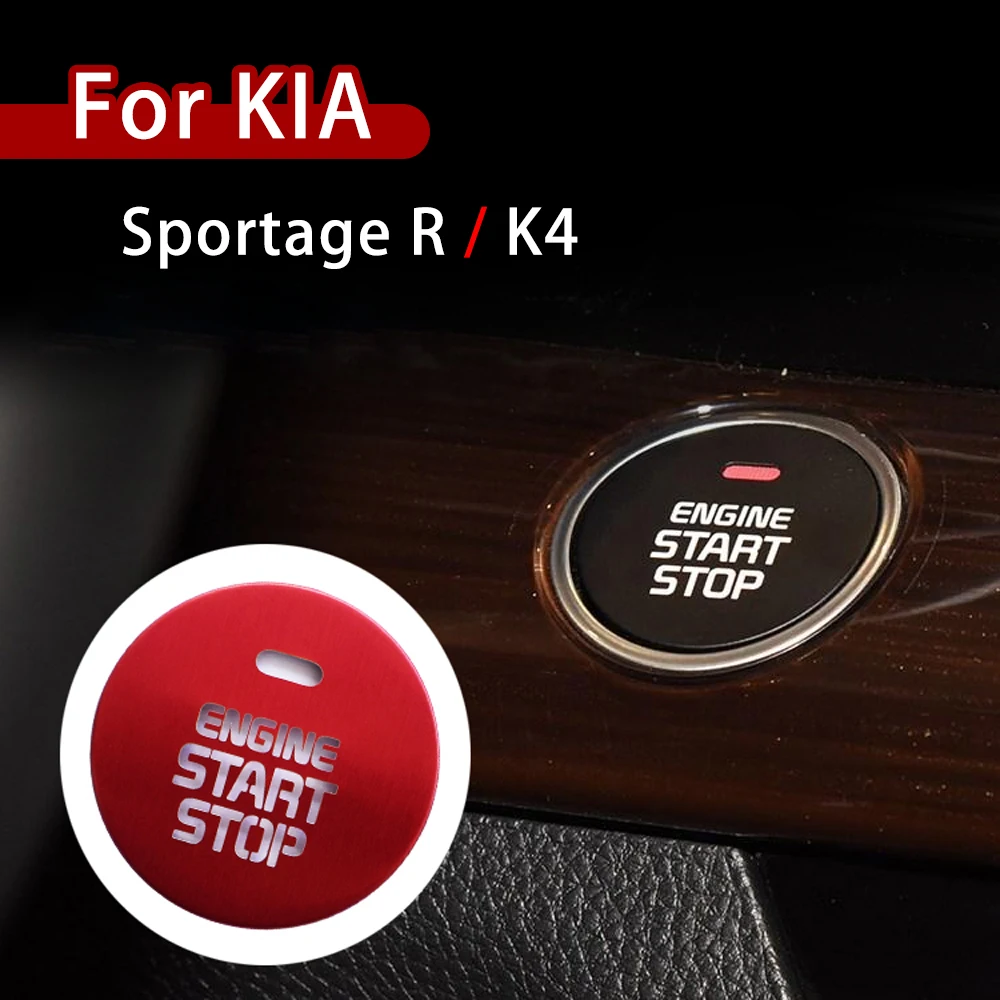 Fit For Kia K4 Sportage R Car Engine Start Aluminium Alloy Button