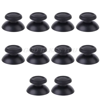 

10Pcs Replacement Controller Analog Thumb Stick for Sony PS4 Black Drop Shipping
