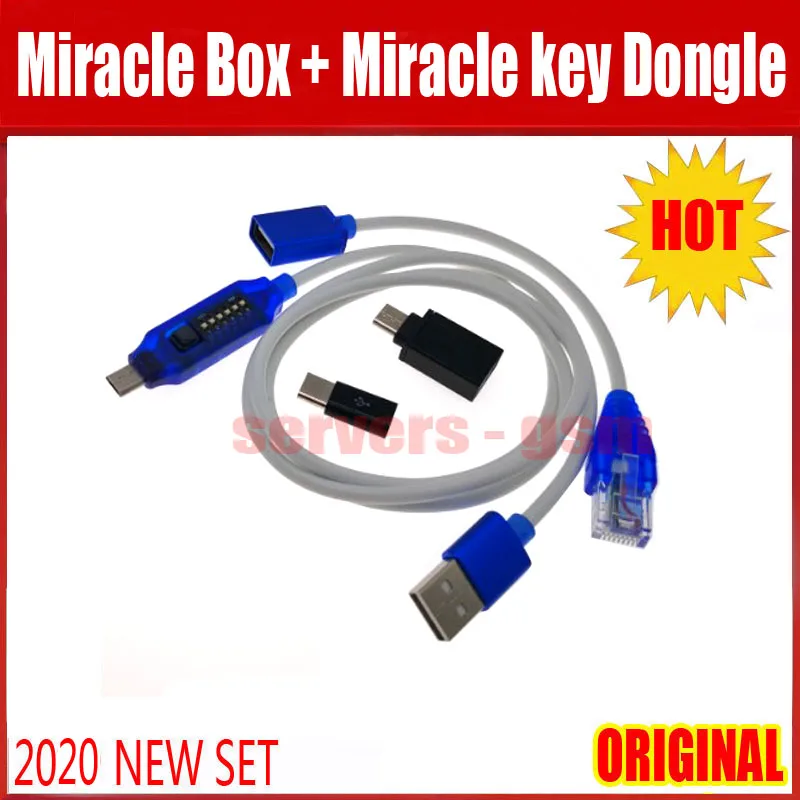 Новинка 2020 оригинальная коробка Miracle box + ALL Boot кабели ключ key для разблокировки