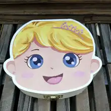 Стиль,, настраиваемая деревянная детская коробка для зубов Lanugo, медальон с лиственными зубами, коробка для сбора лиственных зубов Lanugo