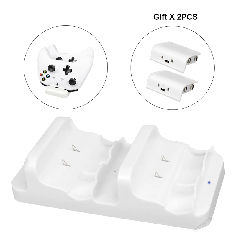Dual Charger For XBox One Slim/X Controller Gamepad Battery Joystick Charging base Dock Station Stand Gaming Accessories | Электроника