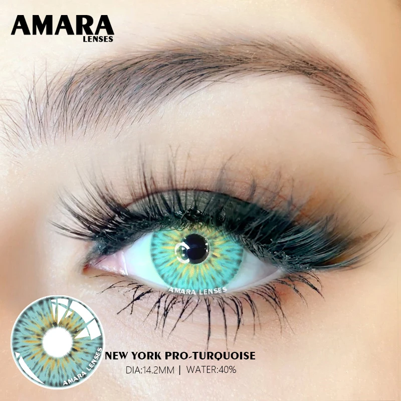 Hca518bcef0a74e249d11c642acf4c6d9a Beauty-Health AMARA Color Contact Lenses 1Pair York PRO Series Beauty Pupilentes Color Contacts Lens Cosplay Colored Contact Lenses for Eyes