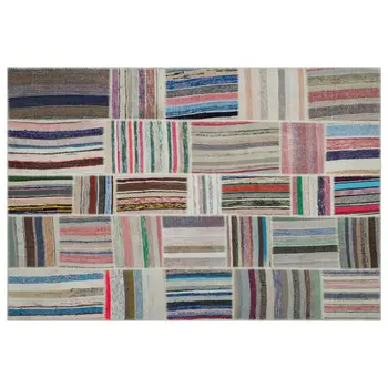 

Handmade Multicolor Vintage Patchwork Rug Area Rug 191x280 Cm-6'3''X9'2''