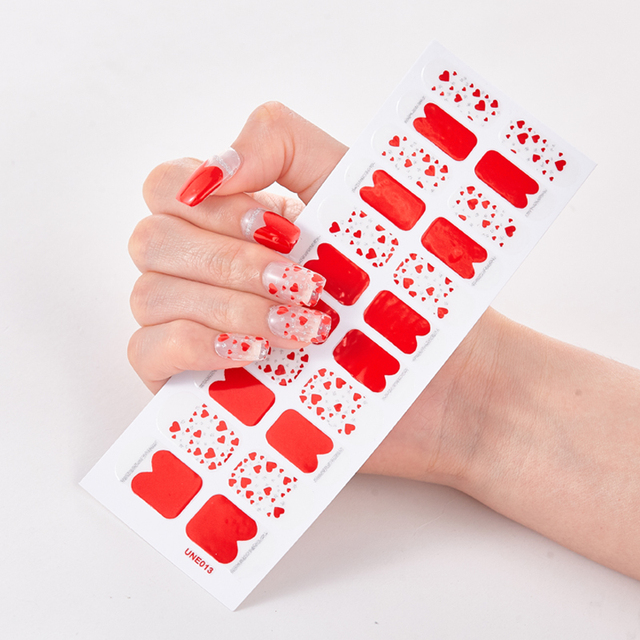 Tips/Sheet Pure Solid Color Minimalist Design Fashion Nail Stickers Self Adhesive Nail Sticker Nail Decoration Nail Strips
