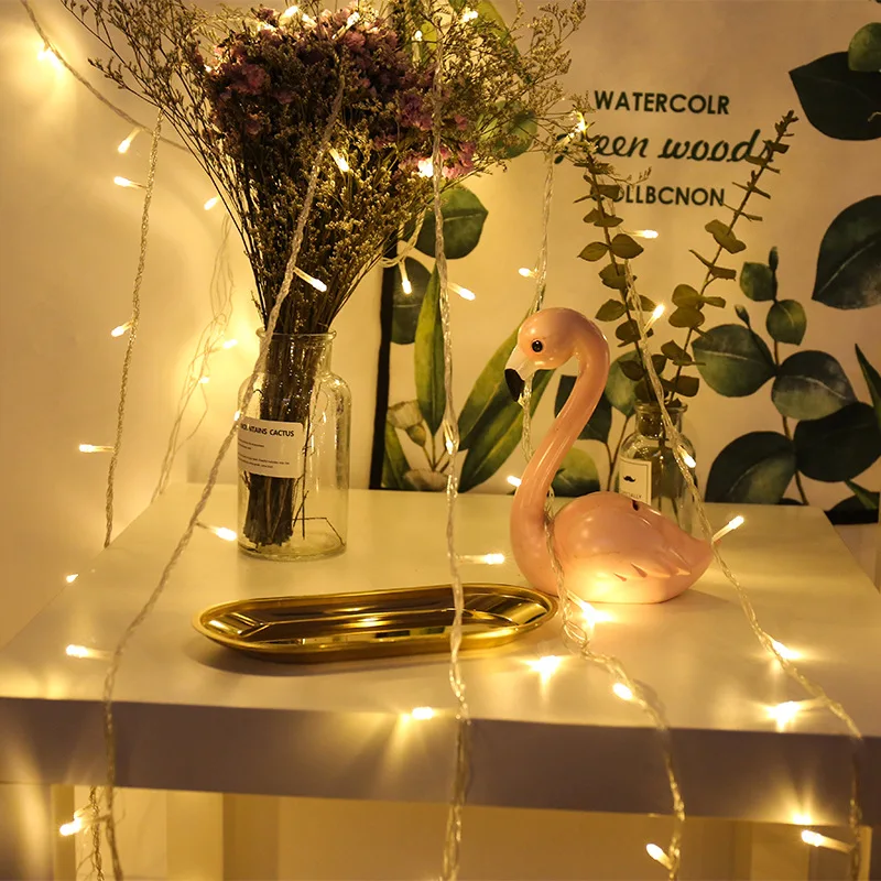 

EU/US Plug 10M 100LED Christmas Garlands Outdoor Waterproof LED Curtain Decoration Fairy Lights Wedding Party Decor