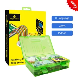 NOUVEAU! Keyestduio – Raspberry Pi 4B, Kit de démarrage RFID complet, bricolage électronique, 40 + projets, programmation Linux et Python C 