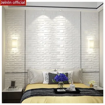 

Pink brick pattern 3d wall stickers kids room bedroom living room rbackground waterproof thickening self-adhesive foam stickers
