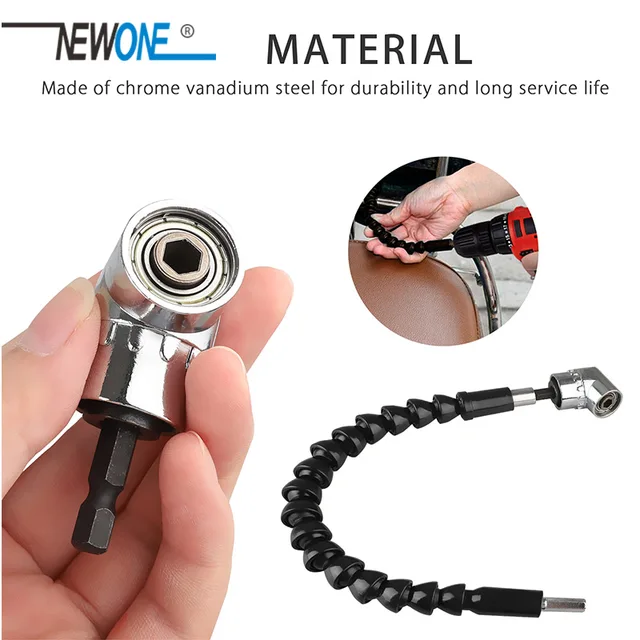 ADATTATORE ANGOLATO 105 GRADI - Estensione Per Cacciaviti E Trapano, Attacco 1/4" Esagonale, Per Spazi Stretti - Foto 11