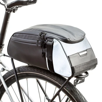 

Bike Rack Bag Reflective Waterproof Bicycle Rear Seat Pannier Trunk Bag Big Capacity Bike Bag for Outdoor Travel Cycling