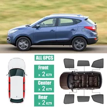 Боковые окна магнитный солнцезащитный козырек УФ Защита луч Блокировка сетчатый козырек подходит для hyundai IX35 2010