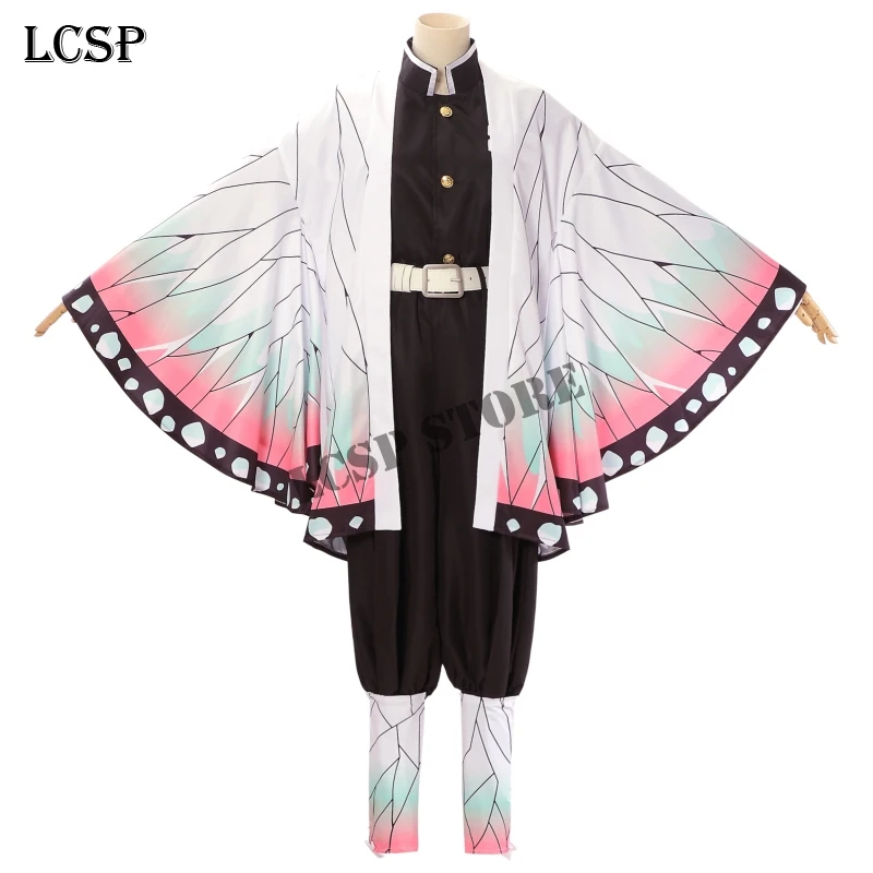 LCSP, убийца демона, Kimetsu no Yaiba Kamado Nezuko Kochou Shinobu Tamayo, костюм для косплея, кимоно японского аниме, одежда для косплея - Цвет: Kochou Shinobu