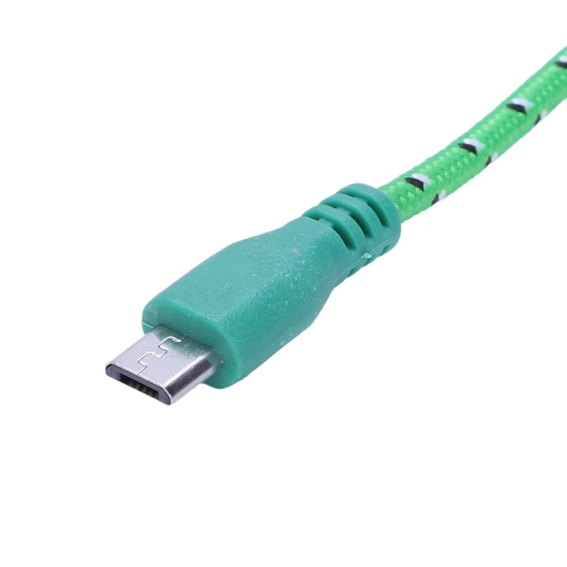 Универсальный 3M/10FT мини USB нейлоновый сетчатый кабель для передачи данных для samsung Galaxy S6