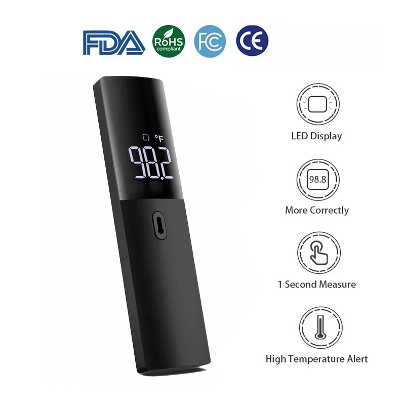 

Non-Contact Forehead Digital Baby Adults Thermometer with Fever Alarm Instant Readings and Memory Sets FDA CE Medical Approved