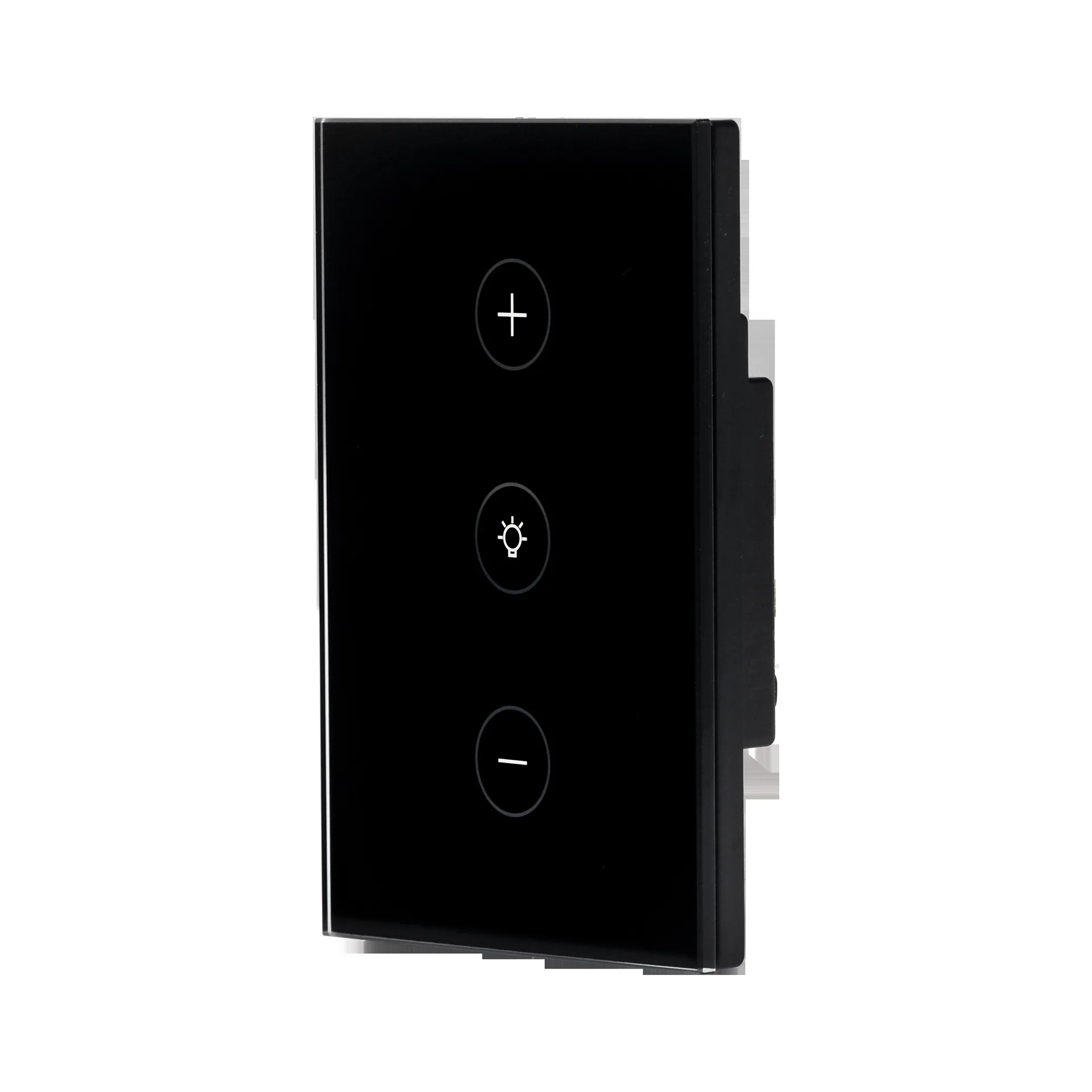 BLACK Smart WiFi Dimmer Light Switch Glass Touch Panel Wireless Remote Timing Function Control work with Alexa Google Home Assistant - Цвет: BLACK