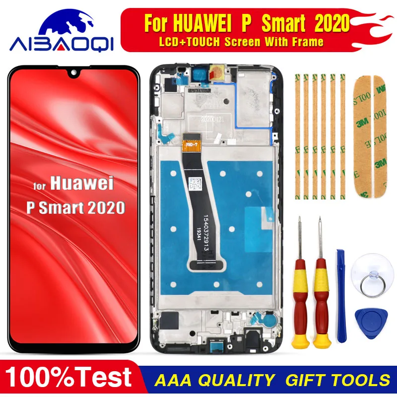 

Новый Оригинальный сенсорный ЖК-дисплей для Huawei P Smart 2020, сменный ЖК-дисплей в сборе для телефона