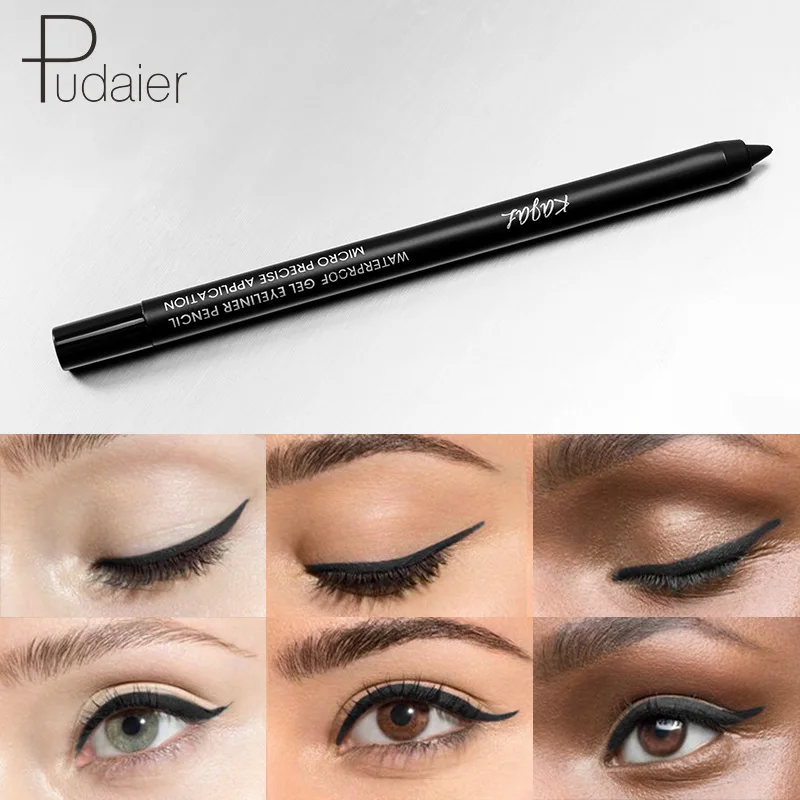 Pudaier's Black EyeLine Black and Water-proof Durable Kajal Eye Line Foreign Trade Explosion Waterproof Eyeliner Black Eyeliner
