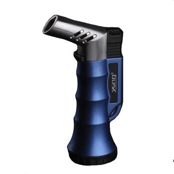 

Cigarette Lighters Inflatable Lighter Windproof Lighter Fixed Lock Fire Straight Point Cigar Smoking Accessories 100pcs/lot