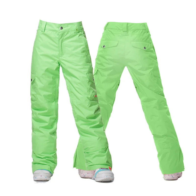 GSOU/зимние детские штаны для сноуборда для девочек; зимние водонепроницаемые ветрозащитные дышащие брюки для сноубординга; спортивные штаны для активного отдыха - Цвет: 024-GER