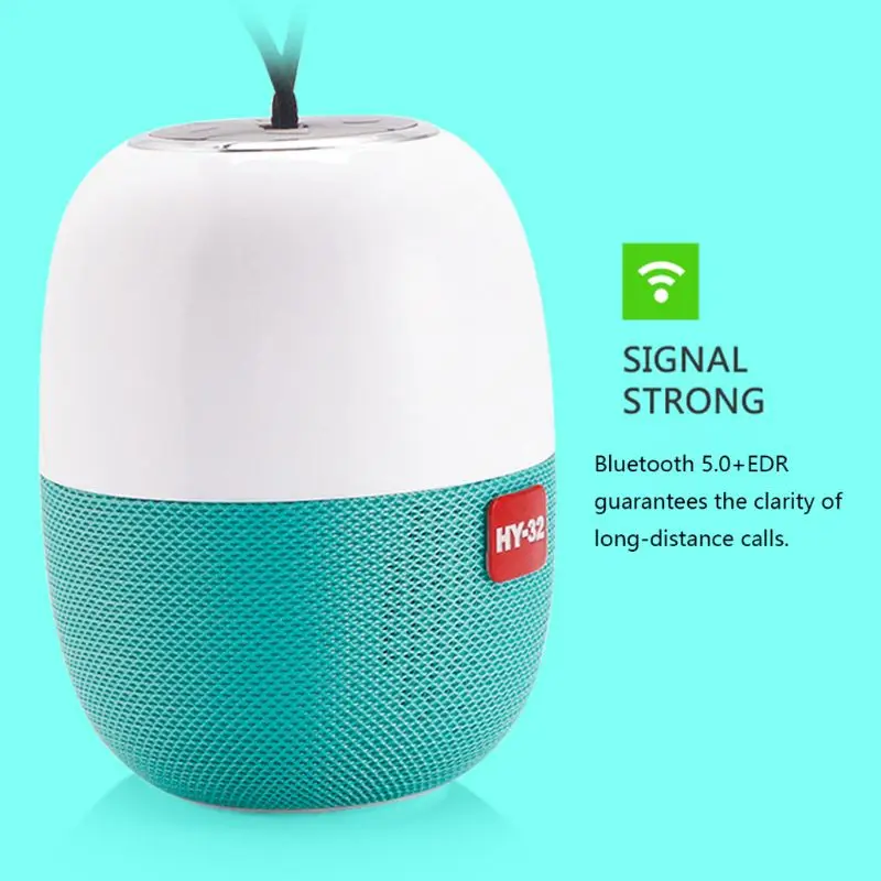 OOTDTY HY32 Ручной Bluetooth динамик беспроводной бас звук стерео сабвуфер TF карта AUX