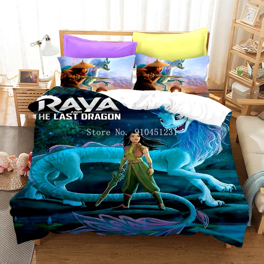 Raya And The Last Dragon Bedding Sets 3d Disney Series Soft Comforter