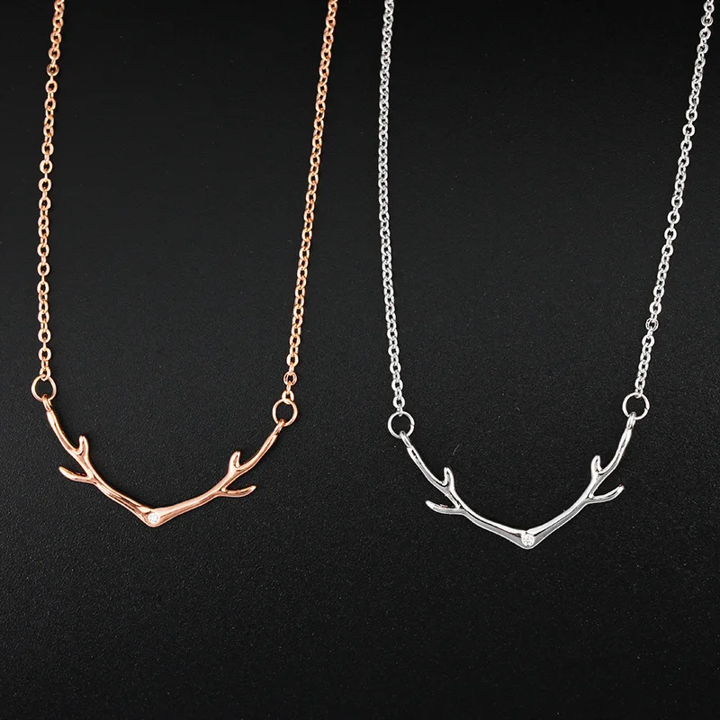 Collares de moda новые рога Шейная цепочка женское модное ожерелье женский подвесной декоративный маятник Ювелирное колье