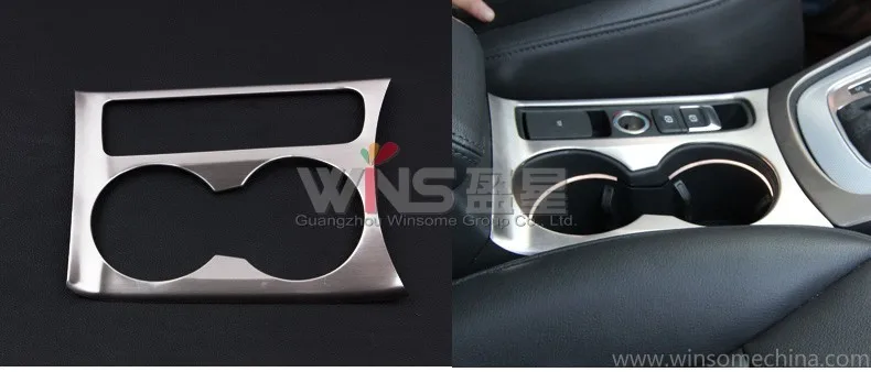 Для Audi Q3 2012- внутреннее литье держатель стакана воды декоративная отделка хромированные аксессуары для стайлинга автомобилей Тюнинг аксессуары