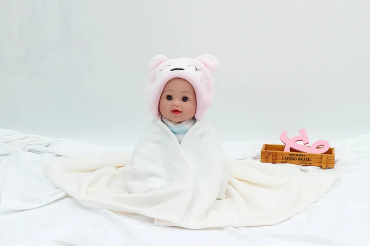 Высококачественное детское одеяло Bebe, Фланелевое, в форме животного, с капюшоном, мягкое, для новорожденных, пеленание, сумка для сна, детский халат с капюшоном
