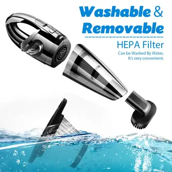 

Car Vacuum Cleaner 12V 120W For Auto Mini Portable Wet Dry Handheld Duster .
