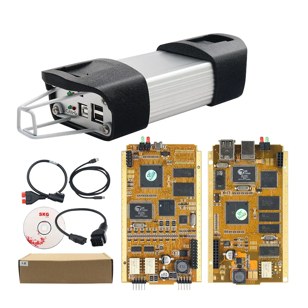CYPERSS AN2131QC AN2136SC для Renault Can Clip диагностический инструмент полный чип V202 + Reprog V191